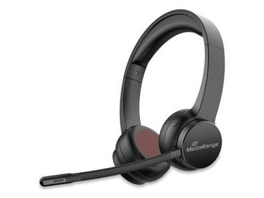 MediaRange MROS307, Trådløs, Samtaler/musikk, 20 - 20000 Hz, 150 g, Hodesett, Svart
