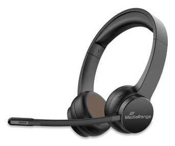 MediaRange MROS307, Trådløs, Samtaler/musikk, 20 - 20000 Hz, 150 g, Hodesett, Svart