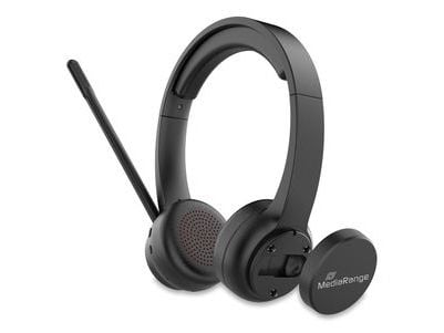 MediaRange MROS307, Trådløs, Samtaler/musikk, 20 - 20000 Hz, 150 g, Hodesett, Svart