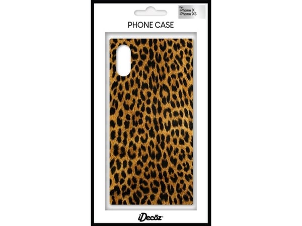 iDecoz LP262PC4, Suojus, Apple, iPhone X/XS, 14,7 cm (5.8"), Ruskea, musta