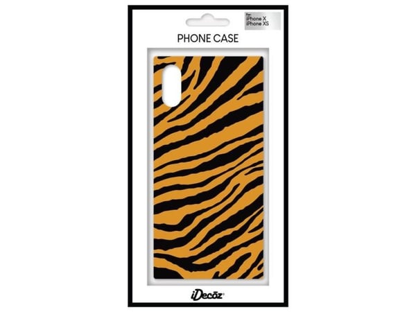 iDecoz TG732PC4, Suojus, Apple, iPhone X/XS, 14,7 cm (5.8"), Ruskea, musta