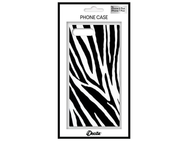 iDecoz ZB954PC2, Mobilskal, Apple, iPhone 7 Plus, iPhone 8 Plus, 14 cm (5.5"), Vit, Svart