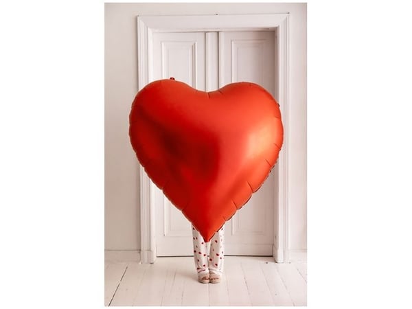 Folieballong Hjerte XXL 136x129cm rød FB260 71643