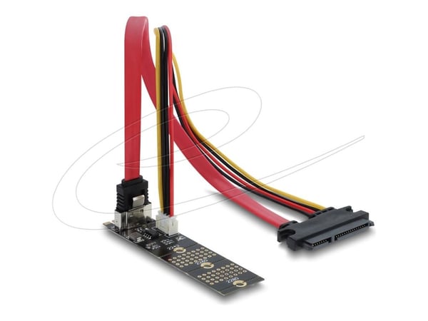 Delock - Gränssnittsadapter - vertikal - M.2 - SATA 6Gb/s - M.2-kort