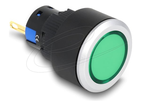 DeLOCK 22055, Ammattityövalot koneeseen, LED, 1 lamppua, Muovi, musta, Vihreä, Hopea, Vihreä