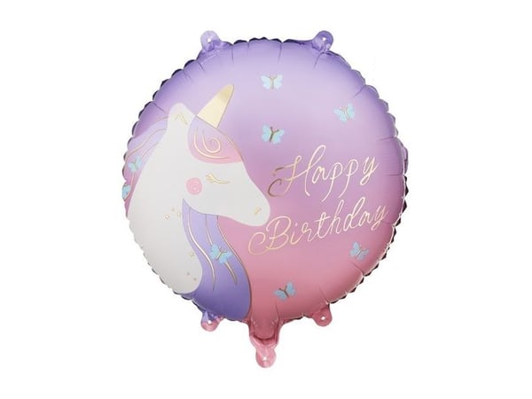 Hjørne Happy Birthday folieballong