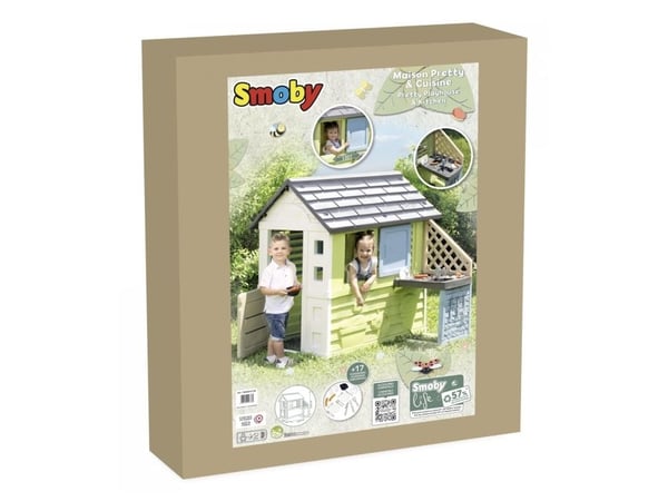 Smoby 810738, Frittstående lekehus, 2 år, 1 dører, Flerfarget