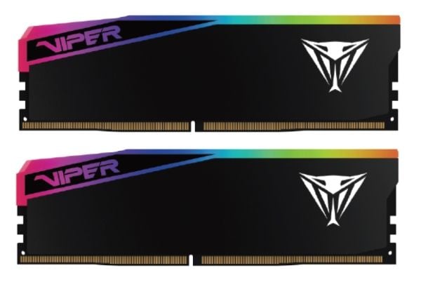 Patriot Viper Elite 5 RGB Ultra Series - DDR5 - sett - 32 GB: 2 x 16 GB - 6400 MT/s / PC5-51200 - CL32 - 1.4 V - ikke-bufret - on-die ECC - svart
