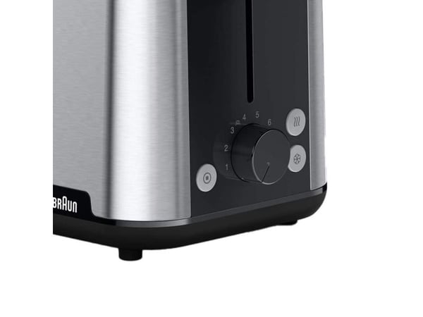 Braun PurShine HT 1510 BK - Brødrister - 2 skive - 2 Spor - rustfritt stål / svart