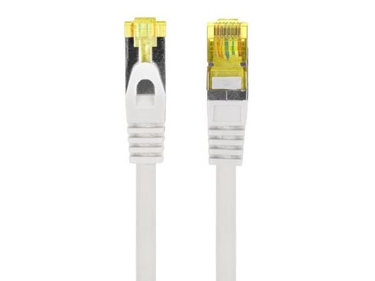 Lanberg - Koblingskabel - RJ-45 (hann) til RJ-45 (hann) - 6.2 mm - S/FTP - CAT 6a - halogenfri, formstøpt, uten hindringer, flertrådet - grå, RAL 7035