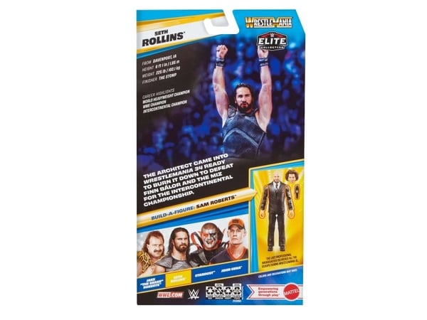 WWE WrestleMania Seth Rollins actionfigur, 8 år, flerfarget, plast