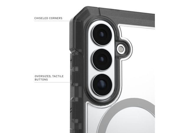 UAG - Trooper w/Magnet Cover - Clear/Ash - Samsung S26+