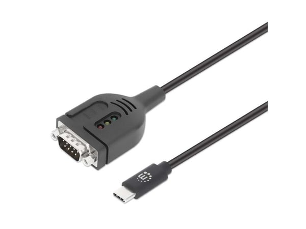 Manhattan USB-C til seriell DB9/RS232-adapter PL2303GT 1m