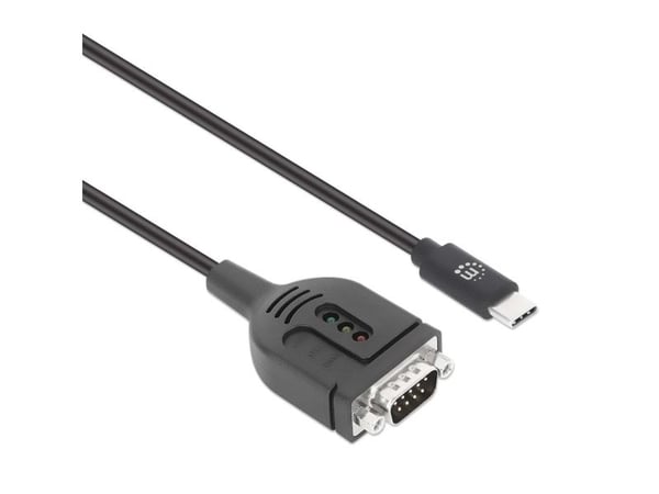 Manhattan USB-C til seriell DB9/RS232-adapter PL2303GT 1m