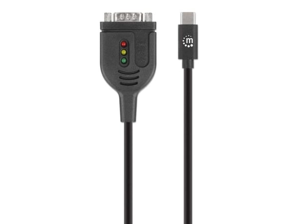 Manhattan USB-C til seriell DB9/RS232-adapter PL2303GT 1m
