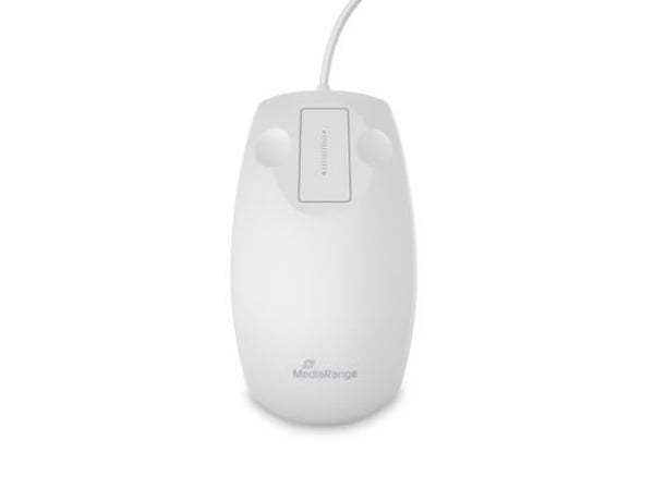 MediaRange MROS265, Molempikätinen, Optinen, USB Type-C, 1000 DPI, Valkoinen