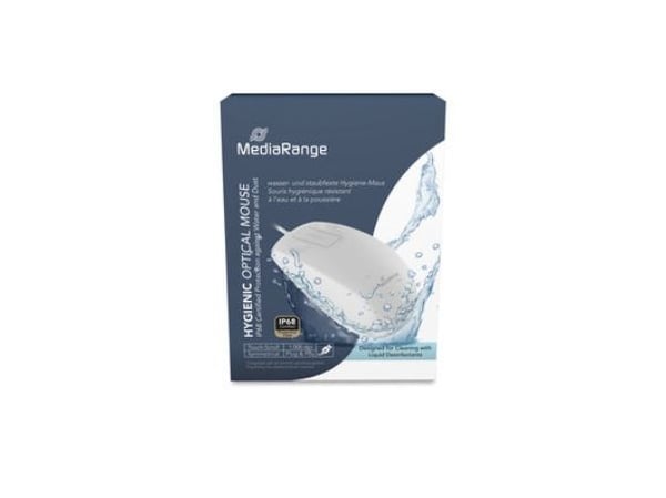 MediaRange MROS265, Molempikätinen, Optinen, USB Type-C, 1000 DPI, Valkoinen