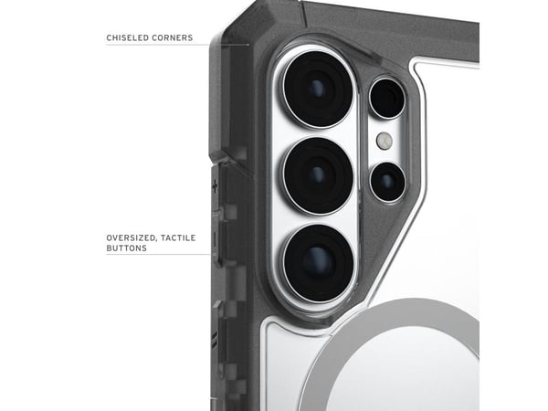 UAG - Trooper w/Magnet Cover - Clear/Ash - Samsung S26 Ultra