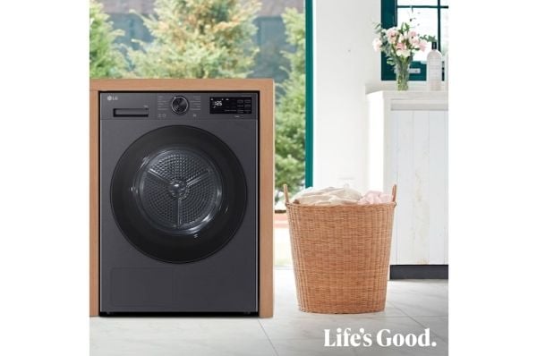 LG Serie 500 RHX5009TBB - Tørker - Wi-Fi - bredde: 60 cm - dybde: 66 cm - høyde: 85 cm - frontileggelse - anti-fingerprint graphite matte steel