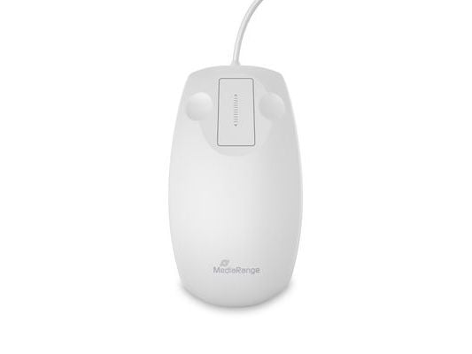 MediaRange MROS266, Ambidekstriøs, Optisk, USB Type-C, 1000 DPI, Hvit