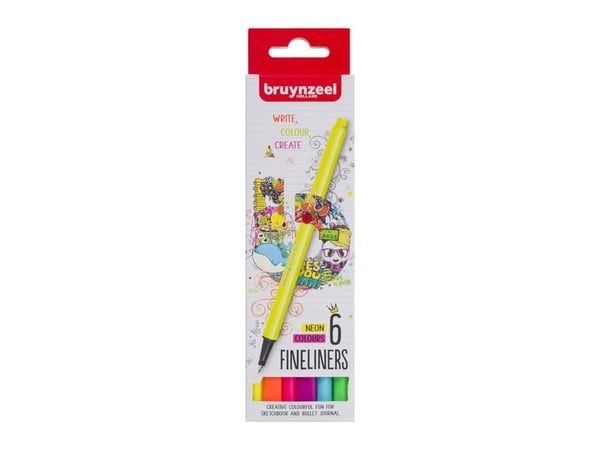 Bruynzeel 60241106, Flerfarget, Flerfarget, 0,4 mm, Fint, Rund, Vann-basert blekk