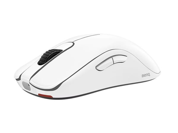 BenQ ZOWIE FK2-DW - Glossy Edition - mus - 4K, for esports, M - høyre- og venstrehåndet - 7 knapper - trådløs - 2.4 GHz - hvit