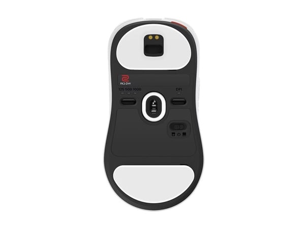 BenQ ZOWIE FK2-DW - Glossy Edition - mus - 4K, for esports, M - høyre- og venstrehåndet - 7 knapper - trådløs - 2.4 GHz - hvit