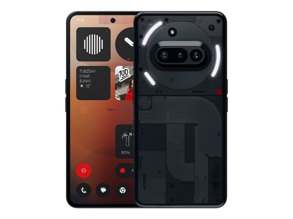 Nothing Phone (3a), 17,2 cm (6.77"), 8 GB, 128 GB, 50 MP, Android 15, musta