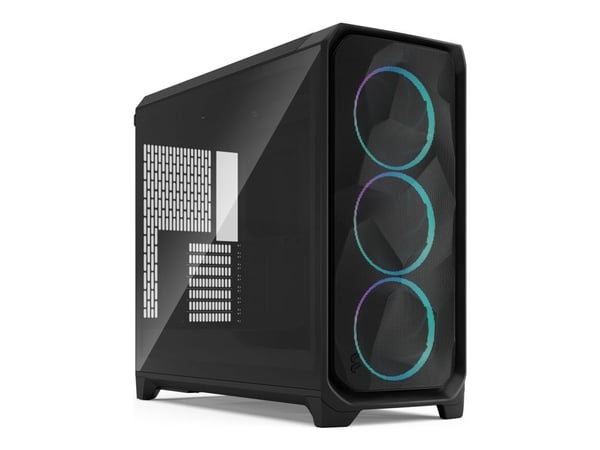 Fractal Design Meshify 3 XL - FT - utvidet ATX (E-ATX) - sidepanel med vindu (herdet glass) - ingen strømforsyning (ATX) - sort TG lys fargetone - ...