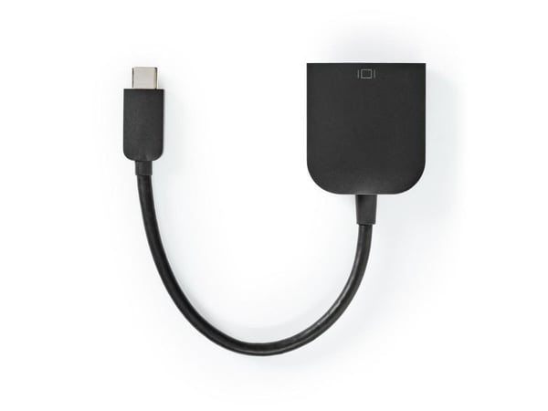 Nedis CCGP64852BK02, 3.2 Gen 1 (3.1 Gen 1), USB Type-C, VGA (D-Sub) -lähtö, 1920 x 1200 pikseliä Nedis CCGP64852BK02, 3.2 Gen 1 (3.1 Gen 1), USB Type-C, VGA (D-Sub) -lähtö, 1920 x 1200 pikseliä