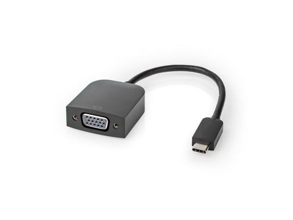 Nedis CCGP64852BK02, 3.2 Gen 1 (3.1 Gen 1), USB Type-C, VGA (D-Sub) -lähtö, 1920 x 1200 pikseliä