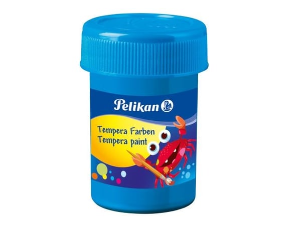 Pelikan Tempera, Sort, Blå, Grønn, Rosa, Hvit, Gult, Væske, 25 ml, 6 stykker