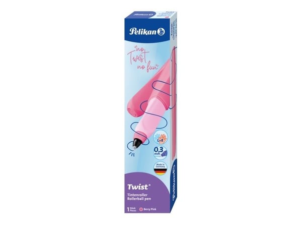 Pelikan Twist, Stiftpenna, Rosa, Blå, 0,3 mm, Fin, Ambidextrous