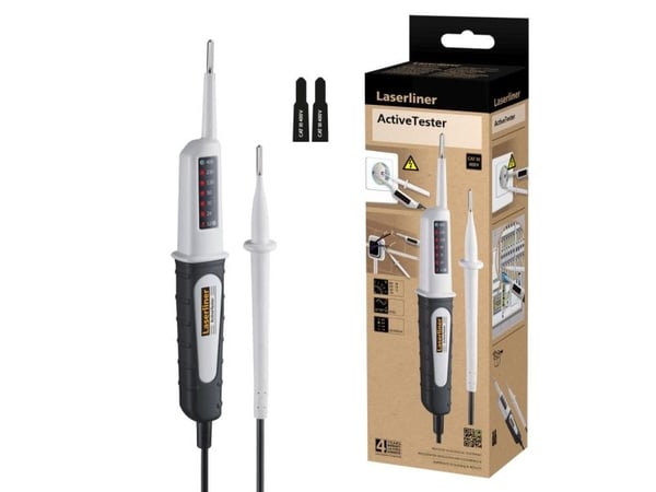 Laserliner ActiveTester, Hvit, Svart, Innebygd skjerm