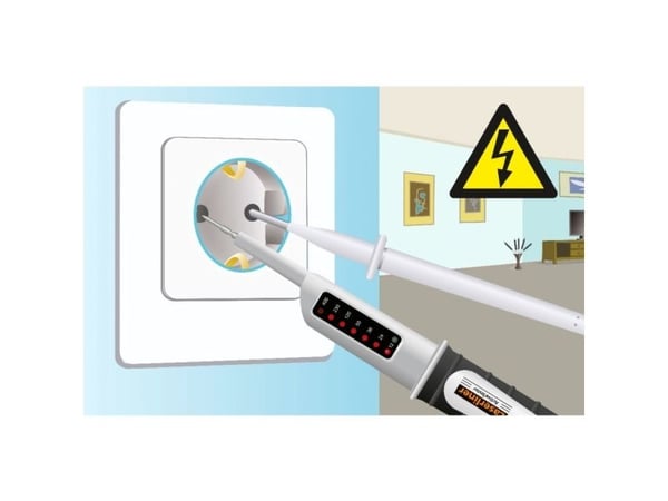 Laserliner ActiveTester, Hvit, Svart, Innebygd skjerm