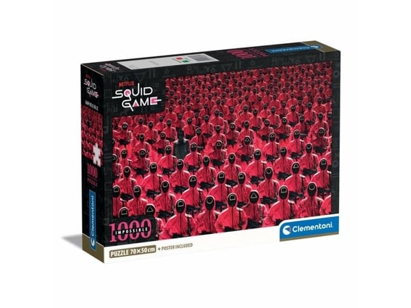 Clementoni Impossible Squid Game, 1000 kpl, Televisio/Elokuvat, 18 vuosi/vuosia