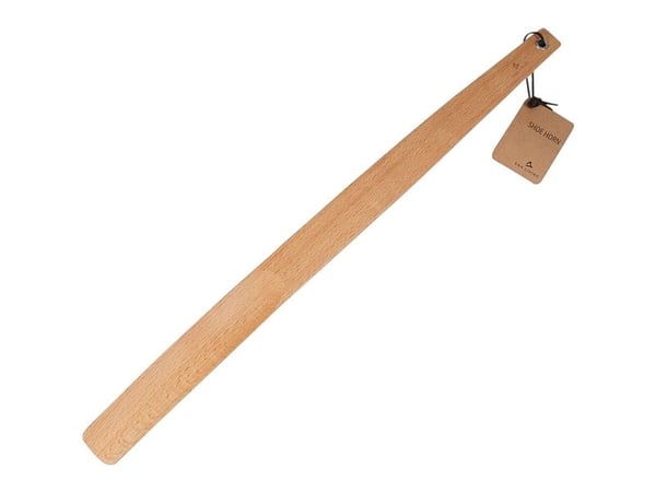 Skohorn, Ena Living, 55x3,5 cm, trä, med lädersnöre - (12 st./kartong)
