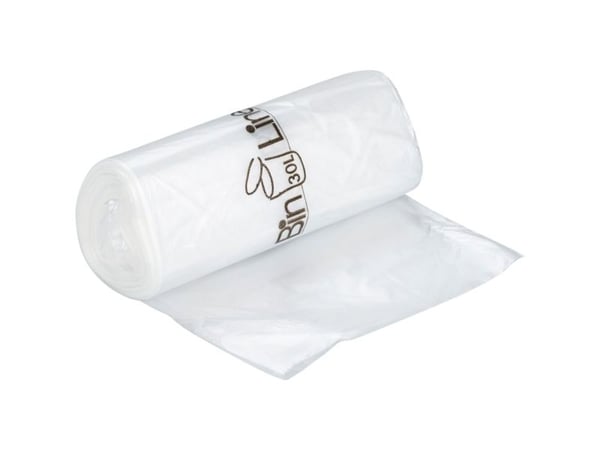 Spandepose med stjernebund, ABENA Bin-Line, 30 l, klar, LLDPE/virgin - (12 stk.)