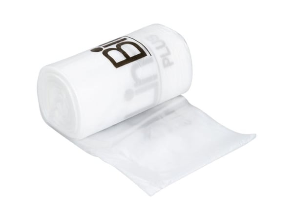 Spandepose med stjernebund, ABENA Bin-Line Plus, 20 l, klar, LLDPE/virgin, 38,5x77 - (12 stk.)