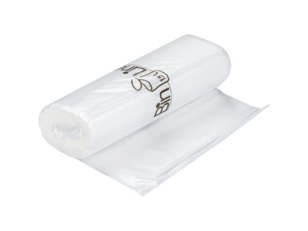 Spandepose med stjernebund, ABENA Bin-Line, 15 l, klar, LLDPE/virgin, 44 - (12 stk.)