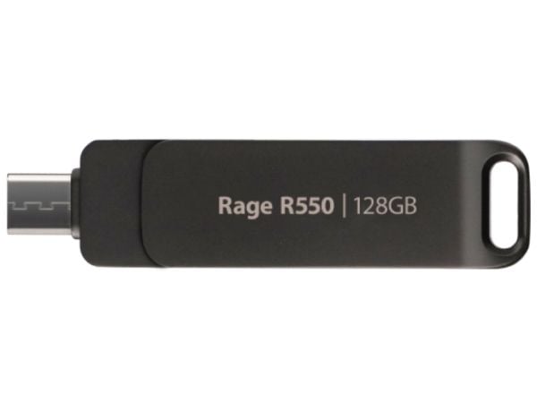 Patriot Supersonic Rage R550 - USB-flashstasjon - 128 GB - USB 3.2 Gen 1 / USB-C