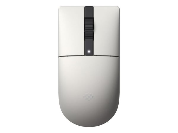 8Bitdo Retro R8 Mouse N Edition, Ambidekstriøs, Optisk, RF Wireless + Bluetooth + USB Type-C, 26000 DPI, Grå, Hvit