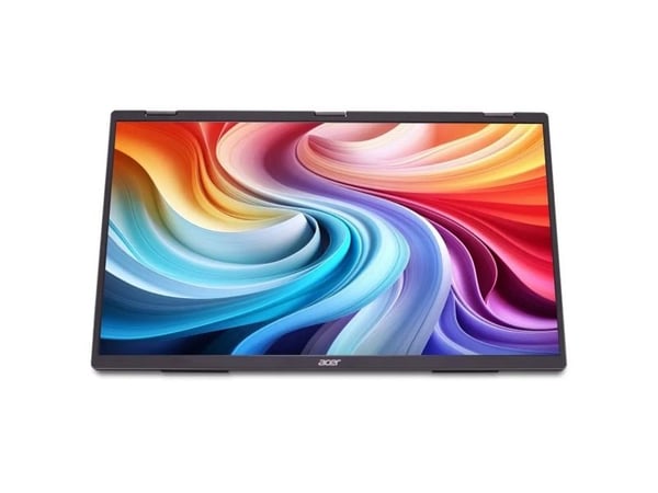 Acer PD193QT Ebmiuux - PD3 Series - LCD-skjerm - 19" (18.5" synlig) - portabel - 250 cd/m² - 4 ms - HDMI, 2xUSB-C - høyttalere - svart