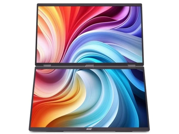 Acer PD193QT Ebmiuux - PD3 Series - LCD-skjerm - 19" (18.5" synlig) - portabel - 250 cd/m² - 4 ms - HDMI, 2xUSB-C - høyttalere - svart