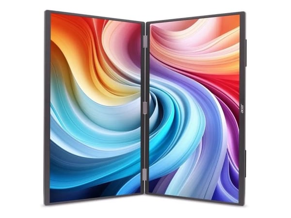 Acer PD193QT Ebmiuux - PD3 Series - LCD-skjerm - 19" (18.5" synlig) - portabel - 250 cd/m² - 4 ms - HDMI, 2xUSB-C - høyttalere - svart