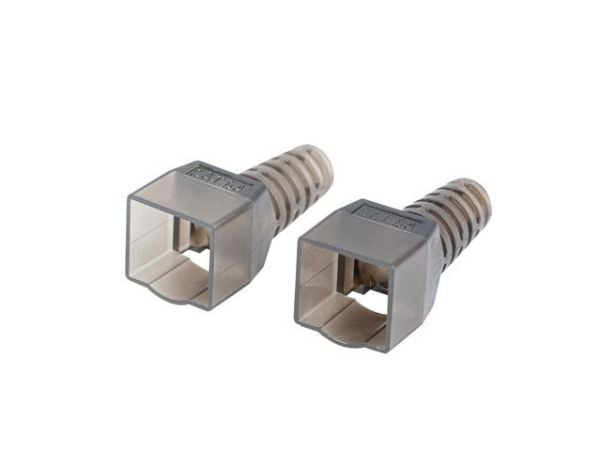 Lanberg - Nettverkkopler - RJ-45 (hunn) til RJ-45 (hunn) - foliebelagt uskjermet tvinnet kabelpar (F/UTP) - CAT 6a - gjennomsiktig, sølv