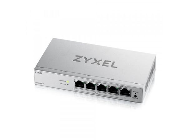 Zyxel GS1200v3 Series GS1200-5HPv3 - Switch - Styrt - 5 x 10/100/1000 - stasjonær - PoE+ (68 W)