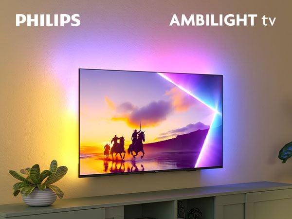 Philips 85PUS8510 - 85" Diagonalklasse LED-bakgrunnsbelyst LCD TV - QLED - Smart TV - TITAN OS - 4K UHD (2160p) 3840 x 2160 - HDR - matt svart