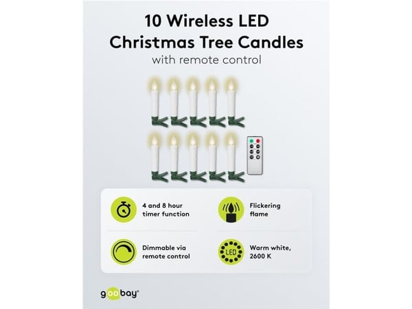 10 langatonta LED-joulukuusen valoa