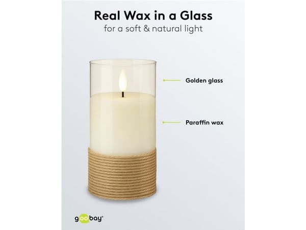 Goobay 77773, Figur, Gjennomsiktig, Grå, Stearinlys, LED, 0,06 W, 6 lm